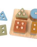 2Kids Toys Colourful Shape Sorter interaktív formaberakó játék 12m+ 17 db