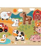 2Kids Toys Puzzle kirakó Farm 18m+ 9 db