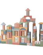 2Kids Toys Safari Animal Blocks interaktív játék fából készült 12m+ 120 db