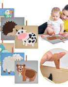 2Kids Toys Sensory Pictures Animals képeskönyv 6 db