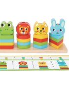 2Kids Toys Wooden Activity Toy Friends interaktív játék fából készült 18 m+ 27 db