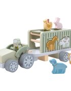 2Kids Toys Wooden Car with Animals játékkészlet fából készült 2y+ 10 db