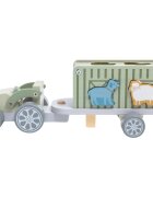 2Kids Toys Wooden Car with Animals játékkészlet fából készült 2y+ 10 db