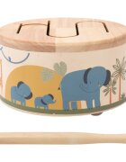 2Kids Toys Wooden Drum Safari zenélő játék 18m+ 1 db