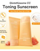 Abib Glutathiosome CC Sunscreen Toning Tube védő és tonizáló folyadék arcra élénkítő hatással SPF 50+ 50 ml