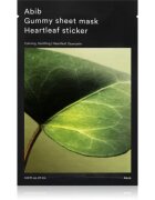 Abib Gummy Sheet Mask Heartleaf Sticker nyugtató hatású gézmaszk érzékeny és problémás arcbőrre 27 ml
