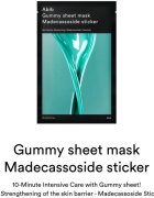 Abib Gummy Sheet Mask Madecassoside Sticker nyugtató hatású gézmaszk a bőrgát erősítésére 27 ml