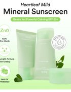 Abib Heartleaf Mild Sunscreen Relief Tube napozókrém arcra nyugtató hatással SPF 50+ 50 ml