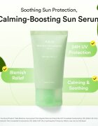 Abib Heartleaf Mild Sunscreen Relief Tube napozókrém arcra nyugtató hatással SPF 50+ 50 ml