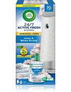 Air Wick Active Fresh Linen & White Orchid automata légfrissítő utántöltővel 228 ml