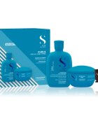 Alfaparf Milano Semi Di Lino Curls Duo Kit ajándékszett minden típusú göndör hajra alkalmas 3 db