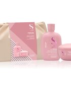 Alfaparf Milano Semi di Lino Moisture Duo Kit ajándékszett száraz hajra