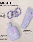 Alfaparf Milano Semi di Lino Smooth Duo Kit ajándékszett a rakoncátlan és töredezett hajra 3 db