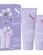 Alfaparf Milano Semi di Lino Smooth Minisize Kit utazó szett kozmetikumokra a rakoncátlan és töredezett hajra