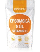 Allnature Epsom salt + vitamín C fürdősó C vitamin 1000 g