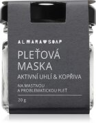 Almara Soap Face Active Charcoal & Nettle arcmaszk zsíros és problémás bőrre 20 g
