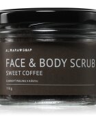 Almara Soap Face & Body Scrub cukros peeling testre és arcra illattal Sweet Coffee 110 g