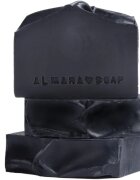 Almara Soap Natural Black As My Soul természetes szilárd szappan zsíros és problémás bőrre 90 g