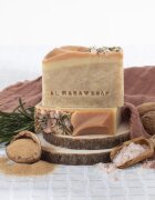 Almara Soap Natural Peeling Walnut természetes szilárd szappan peeling hatással 90 g