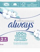 Always Cotton Protection Long egészségügyi betétek parfümmentes 9 db