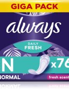 Always Daily Fresh Normal tisztasági betétek illatosított 76 db