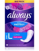 Always Daily Protect Long Fresh Scent tisztasági betétek illatosított 48 db