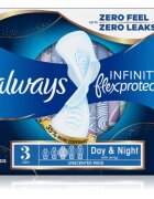 Always Infinity Day & Night egészségügyi betétek Nappali és éjjeli ápolás 10 db