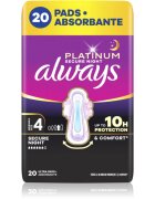 Always Platinum Secure Night Size 4 egészségügyi betétek éjszakára 20 db