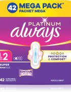 Always Platinum Super Size 2 egészségügyi betétek szárnyakkal 42 db