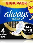 Always Ultra Secure Night egészségügyi betétek 24 db