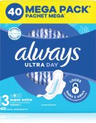 Always Ultra Super Extra Size 3 egészségügyi betétek szárnyakkal 40 db
