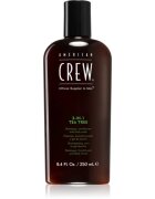 American Crew Hair & Body 3-IN-1 Tea Tree sampo kondicionáló és tusfürdő 3 in 1 uraknak 250 ml