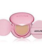 AMUSE Dew Power Vegan Cushion tartós alapozó sminkszivaccsal az élénk és kisimított arcbőrért árnyalat 02 Healthy 15 g