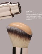 Anastasia Beverly Hills Impeccable Foundation & Face Brush kétvégű univerzális alapozó ecset 1 db