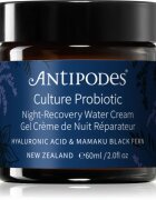 Antipodes Culture Probiotic Night Recovery Water Cream intenzív revitalizáló hidratáló arckrém probiotikumokkal 60 ml