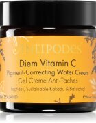 Antipodes Diem Vitamin C Pigment-Correcting Water Cream élénkítő hidratáló krém a pigment foltok ellen bakuchioltartalmú 60 ml