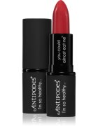 Antipodes Moisture-Boost Natural Lipstick tápláló rúzs árnyalat Remarkably Red 4 g