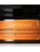 Antipodes Supernatural SPF50+ Ceramide Silk Facial Sunscreen ápoló arckrém ceramidokkal SPF 50+ 15 ml