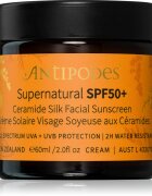 Antipodes Supernatural SPF50+ Ceramide Silk Facial Sunscreen ápoló arckrém ceramidokkal SPF 50+ 60 ml