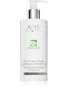 Apis Natural Cosmetics Acne-Stop Home TerApis tisztító és sminkeltávolító tej zöld teával 300 ml