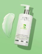 Apis Natural Cosmetics Acne-Stop Home TerApis tisztító és sminkeltávolító tej zöld teával 300 ml