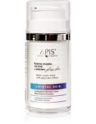 Apis Natural Cosmetics Crystal Skin éjszakai krémes maszk élénk és hidratált bőr 50 ml
