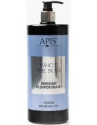 Apis Natural Cosmetics Who's The Boss energizáló tusfürdő gél 3 az 1-ben uraknak 1000 ml