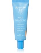 Apivita Aqua Beelicious Tinted Fluid SPF30 gyengéd tonizáló fluid az élénk bőrért SPF 30 40 ml