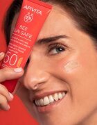 Apivita Bee Sun Safe Anti-Spot and Anti-Age Tinted Face Cream SPF50 védő tonizáló krém arcra SPF 50 árnyalat Tinted 50 ml