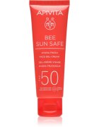 Apivita Bee Sun Safe Hydra Fresh Face Gel-Cream SPF50 hidratáló géles krém SPF 50 50 ml