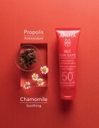 Apivita Bee Sun Safe Hydra Sensitive Soothing Face Cream SPF50+ nyugtató és hidratáló krém SPF 50+ 50 ml