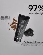 Apivita Cleansing Black Detox Cleansing Gel tisztító gél faszénnel az arcra és a szemekre 150 ml