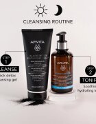 Apivita Cleansing Black Detox Cleansing Gel tisztító gél faszénnel az arcra és a szemekre 150 ml