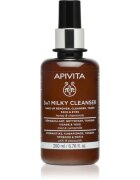 Apivita Cleansing Milk Face & Eyes tisztító tej 3 in 1 az arcra és a szemekre 200 ml